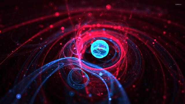 Blue red hologram constellation earth free wallpaper for desktop - medium preview image