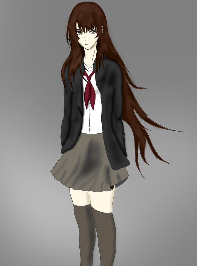 Girl skirt jacket tie knees free wallpaper for mobile - medium preview image