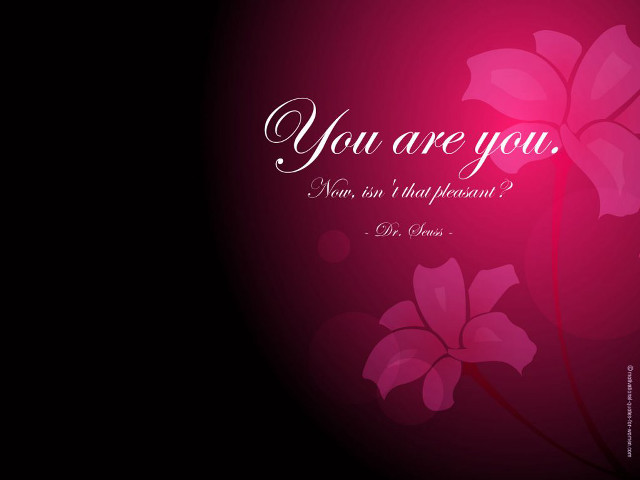 Pink flower you are you #2 free wallpaper for desktop - medium preview image