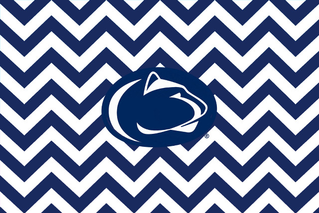 Penn state chevron blue white free wallpaper for desktop - medium preview image
