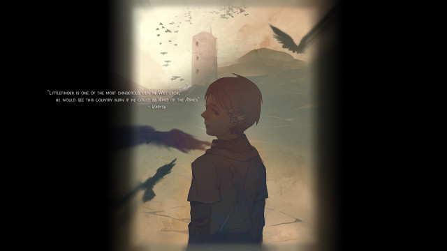 Woman window bird flying tower free wallpaper for desktop - medium preview image