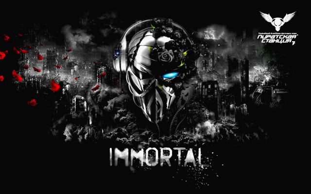 Demonic mask black white photo free wallpaper for desktop - medium preview image