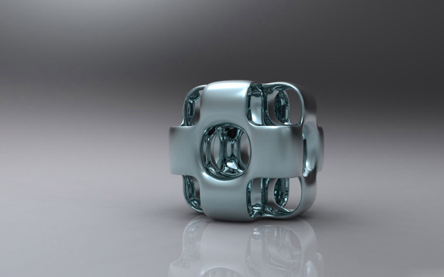 Silver object circular design surface free wallpaper for desktop - medium preview image