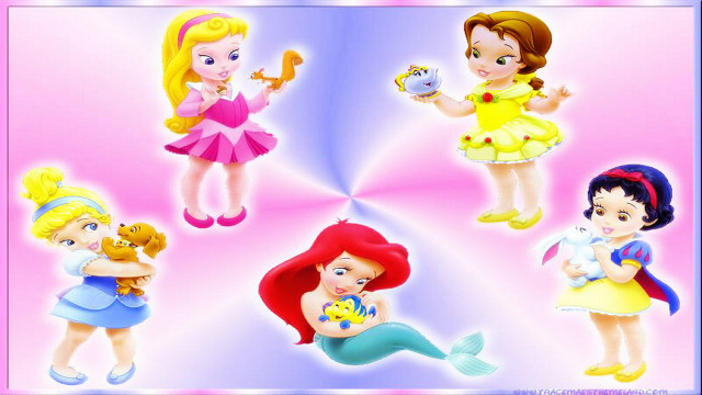 Princess costumes little girls pink free wallpaper for desktop - medium preview image