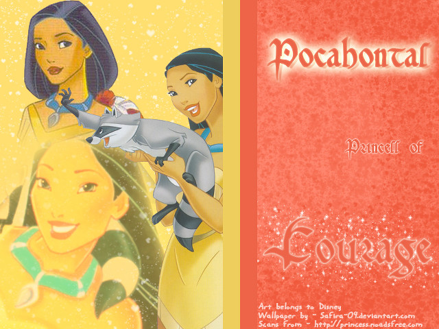Pocahontas book cover cartoon image free wallpaper for desktop - medium preview image