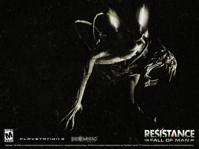 Creepy glowing creature night sky free wallpaper for desktop - medium preview image