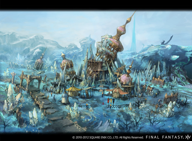 Fantasy city giant octopus landscape free wallpaper for desktop - medium preview image
