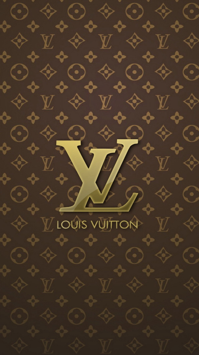 Louis vuitton wallpaper gold logo free wallpaper for mobile - medium preview image