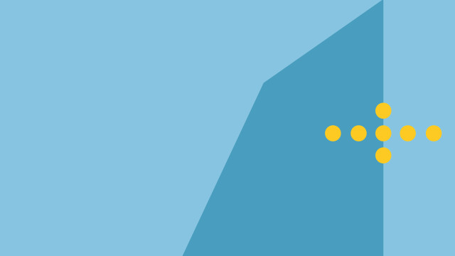 Blue wall yellow dots wireframe free wallpaper for desktop - medium preview image