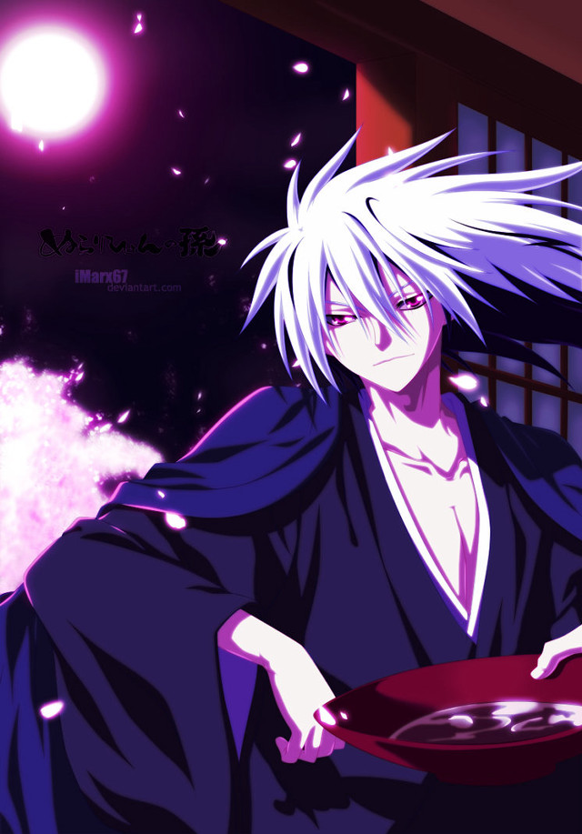 Man white hair holding pan free wallpaper for mobile - medium preview image