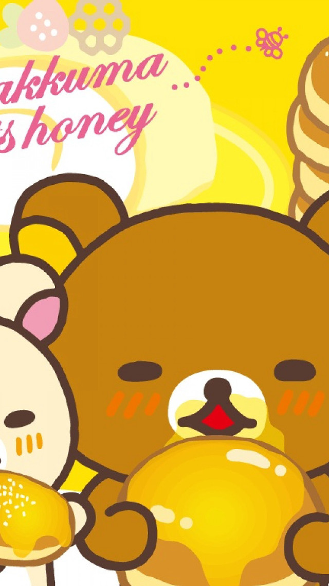 Brown bear white bear holding free wallpaper for mobile - medium preview image