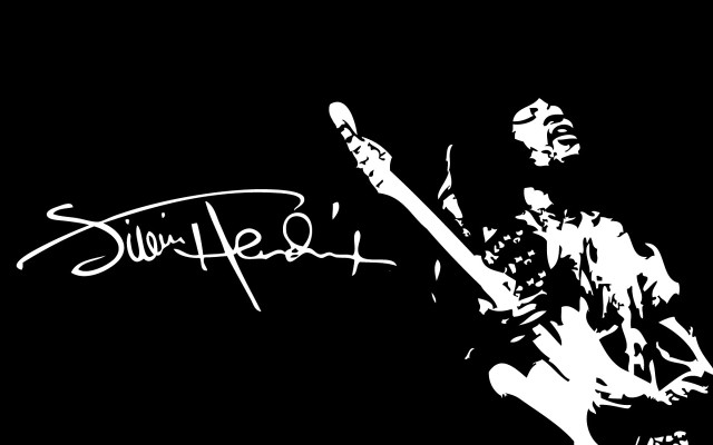 Black white photo person guitar free wallpaper for desktop - medium preview image