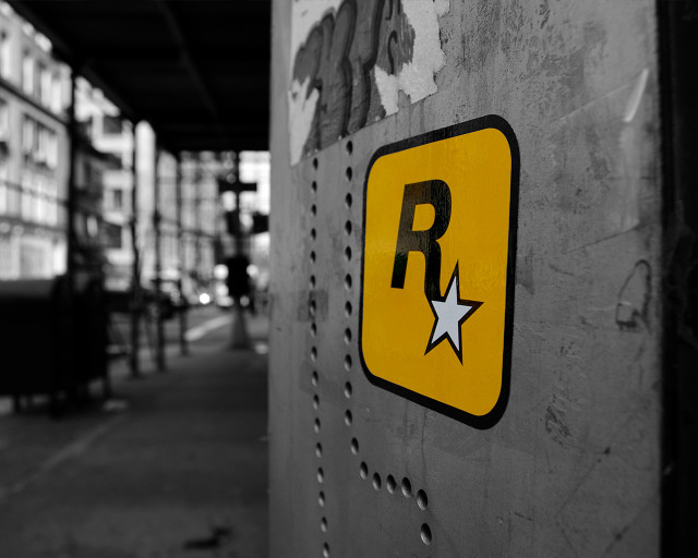 Yellow sign building r star free wallpaper for desktop - medium preview image