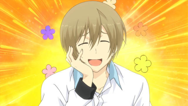 Surprised person yellow background flowers free wallpaper for desktop - medium preview image