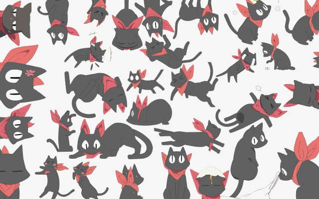 Cats different sizes shapes bunch #2 free wallpaper for desktop - medium preview image