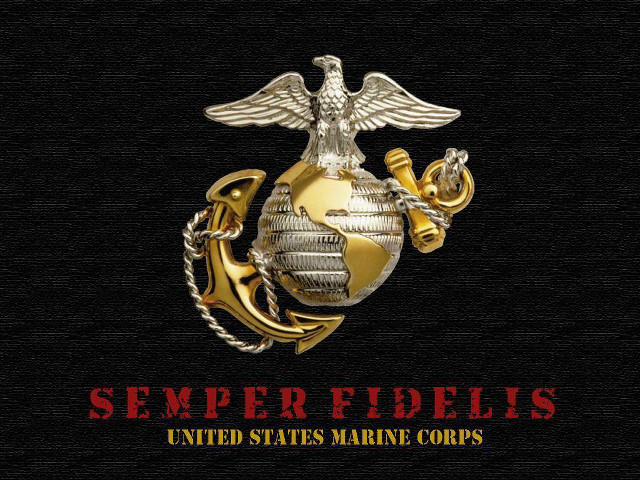 Marine emblem semper fidelis united free wallpaper for desktop - medium preview image