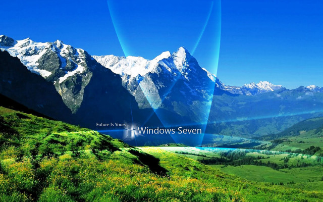 Mountain lake sky blue clouds free wallpaper for desktop - medium preview image