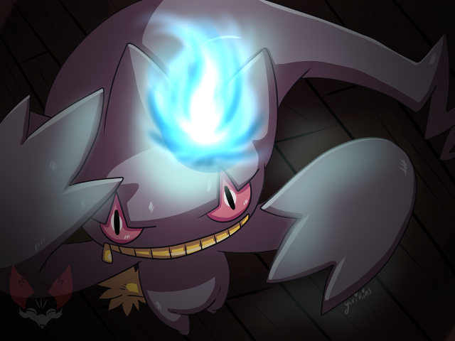 Cartoon character glowing blue eye free wallpaper for desktop - medium preview image