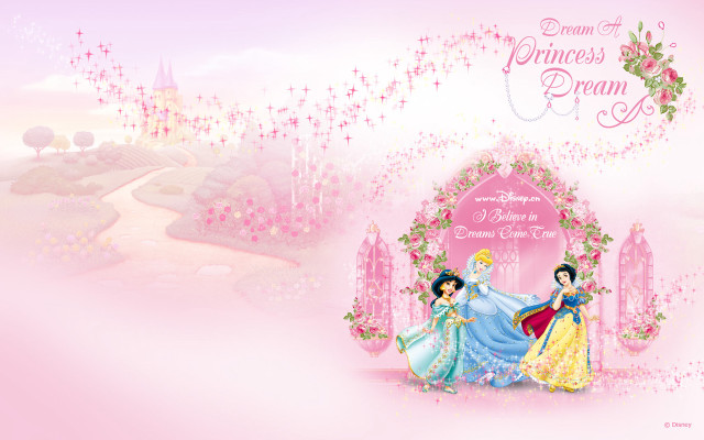 Pink princess wallpaper princesses castle free wallpaper for desktop - medium preview image