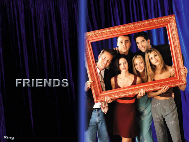 Friends holding picture frame curtain free wallpaper for desktop - medium preview image