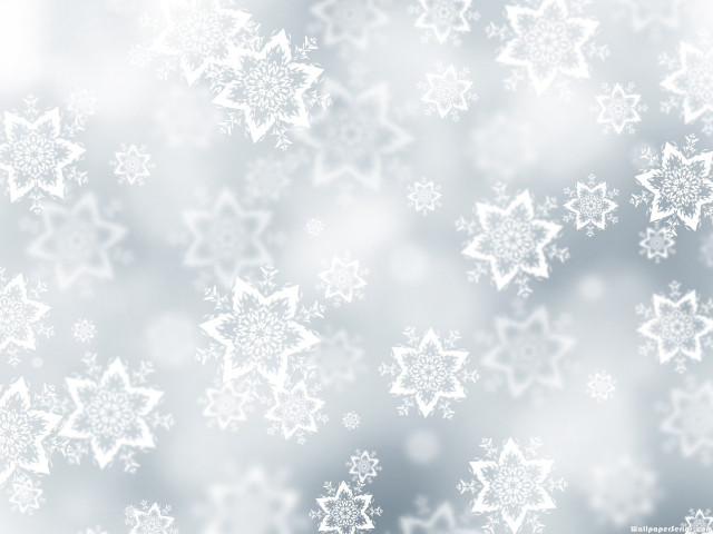 Blurry snowflakes gray background white free wallpaper for desktop - medium preview image