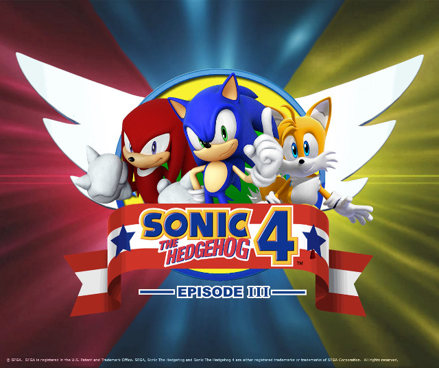 Sonic hedgehog logo two sonics free wallpaper for desktop - medium preview image