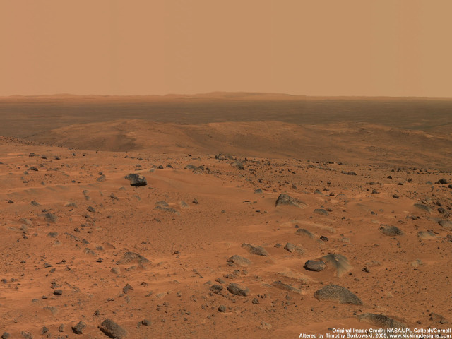 Barren desert rocks sand brown free wallpaper for desktop - medium preview image