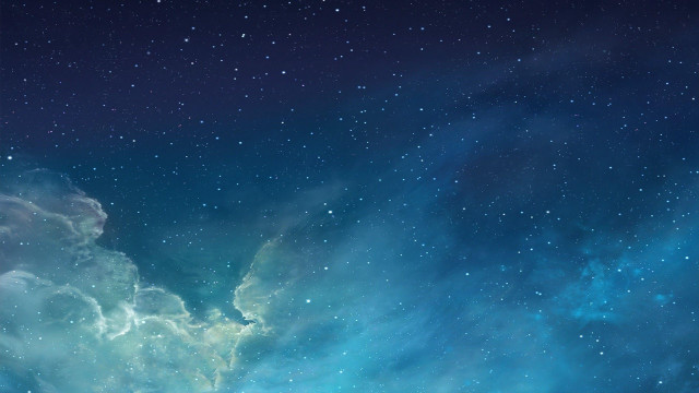Blue space stars clouds bright free wallpaper for desktop - medium preview image