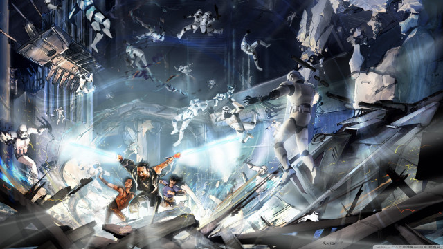 Afrofuturism battle mecha weapon characters free wallpaper for desktop - medium preview image