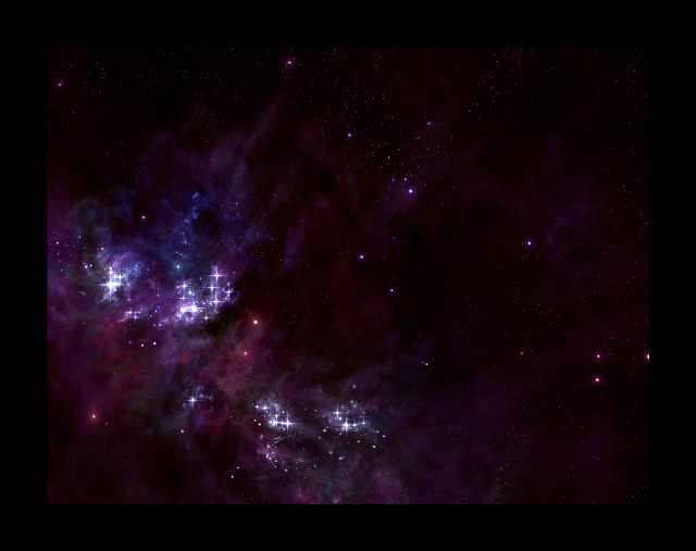 Large cluster stars purple background free wallpaper for desktop - medium preview image