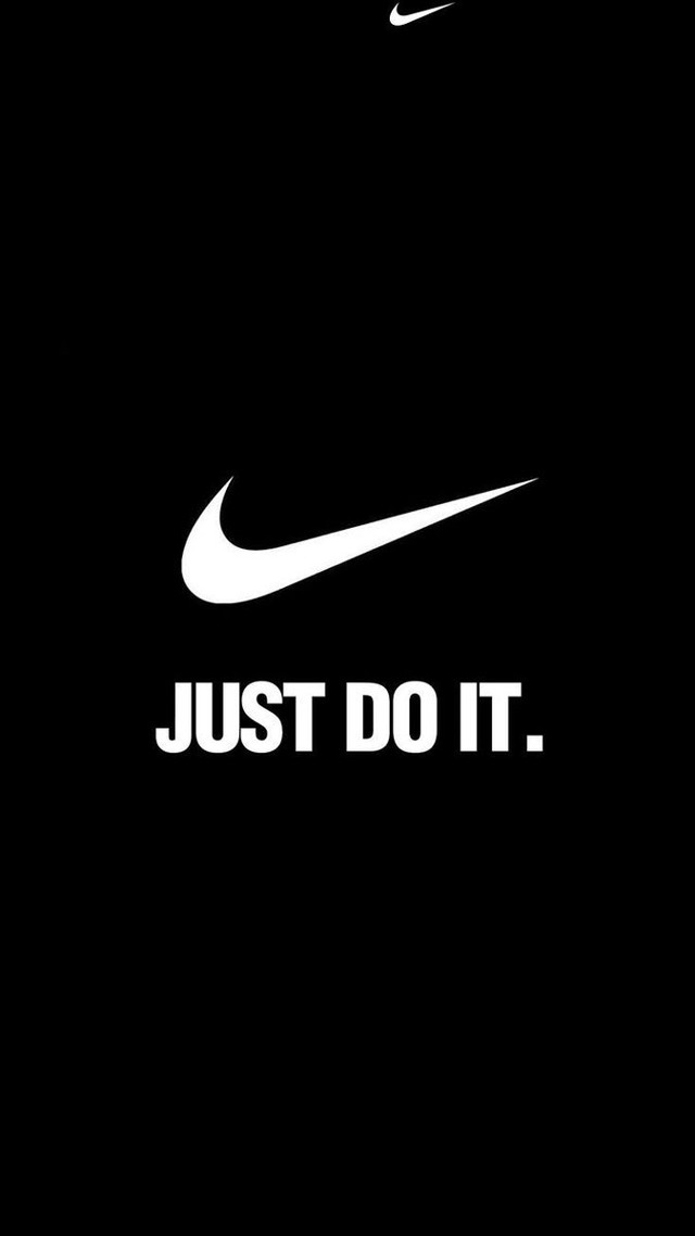 Nike just do it black #3 free wallpaper for mobile - medium preview image