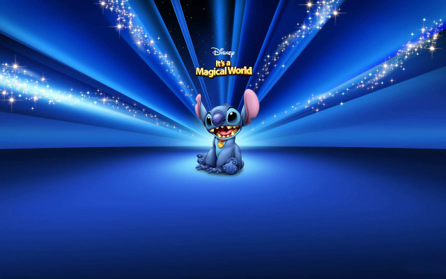 Cartoon character blue background stars free wallpaper for desktop - medium preview image