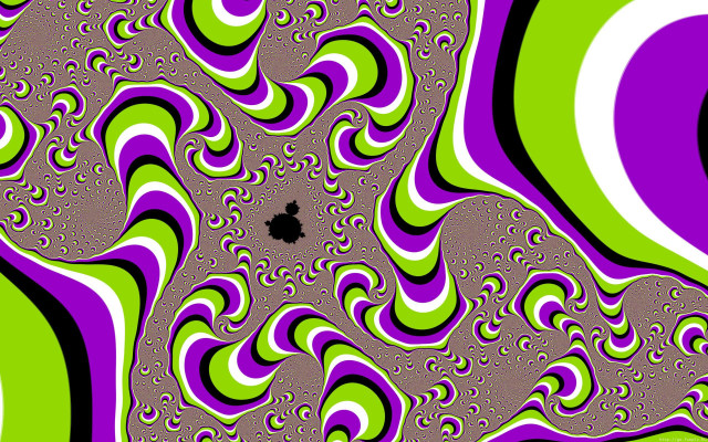 Purple green swirl pattern black free wallpaper for desktop - medium preview image