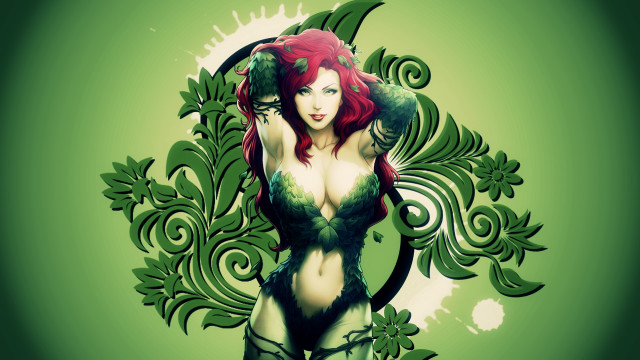 Redhair greenpaint greenumbrella gothic artgerm #2 free wallpaper for desktop - medium preview image