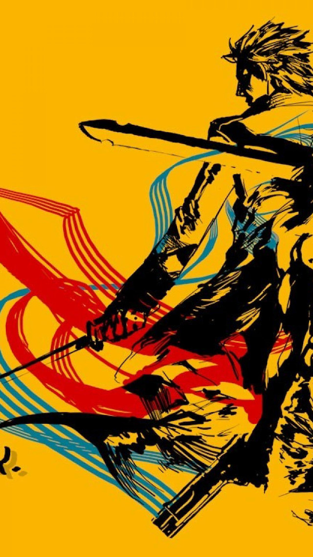 Man sword drawing illustration artwork free wallpaper for mobile - medium preview image