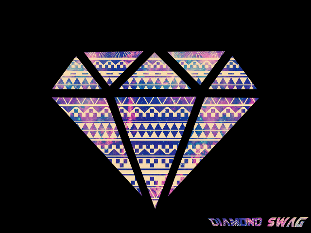 Diamond black background pattern side free wallpaper for desktop - medium preview image