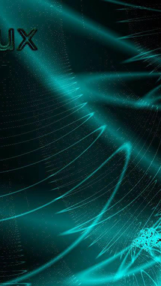 Linux aurora fireworks moon space free wallpaper for mobile - medium preview image