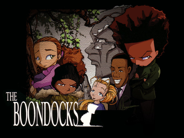 Group people tree sign boondocks free wallpaper for desktop - medium preview image