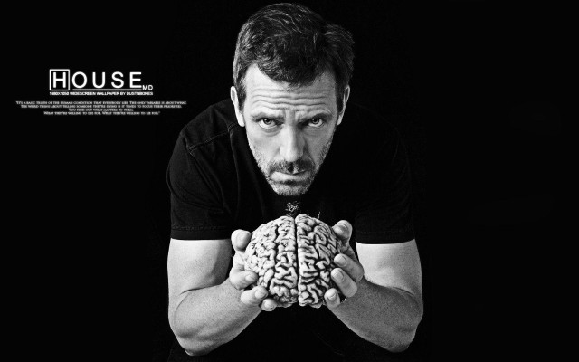 Man holding brain black background #2 free wallpaper for desktop - medium preview image