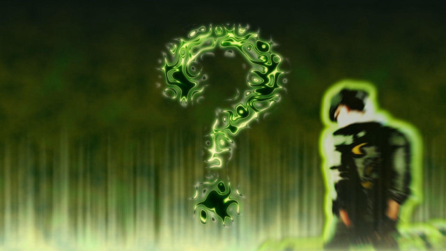 Green black background question mark free wallpaper for desktop - medium preview image