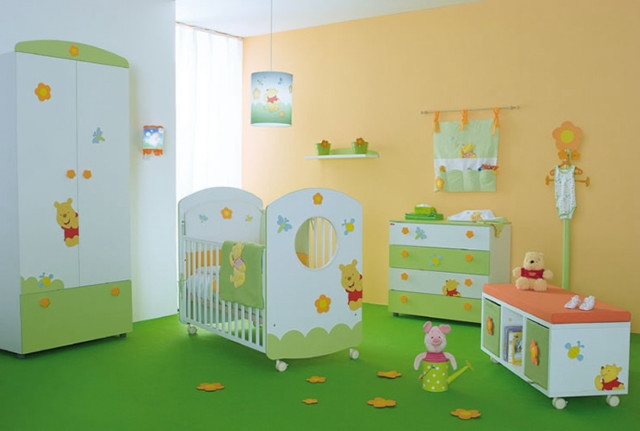 Child room crib decor playful free wallpaper for desktop - medium preview image