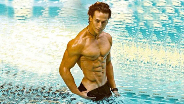 Man swimming pool shirt off #2 free wallpaper for desktop - medium preview image