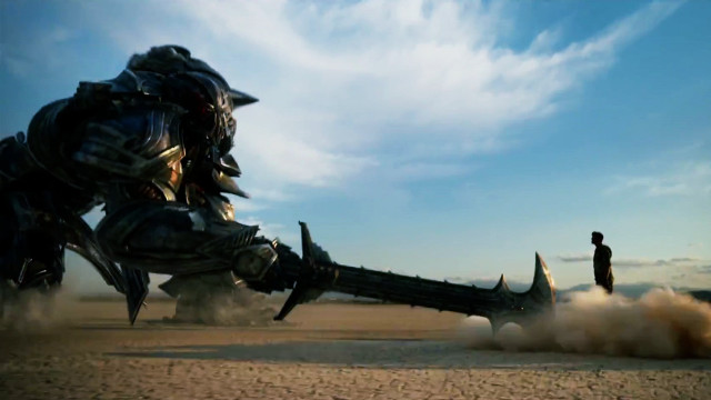 Man giant robot desert sky free wallpaper for desktop - medium preview image