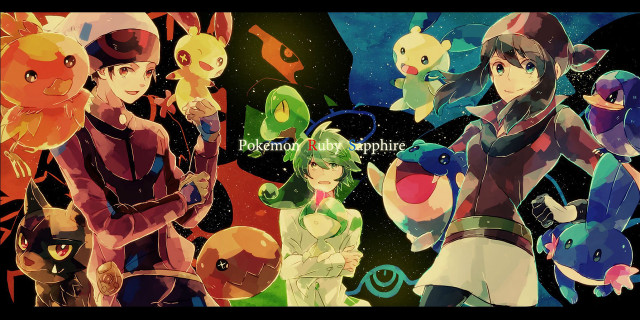 People pokemon background group friends free wallpaper for desktop - medium preview image