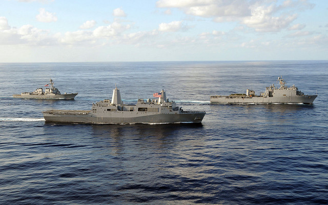 Ships ocean sky clouds background free wallpaper for desktop - medium preview image