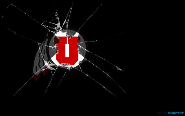 Broken glass letter u red free wallpaper for desktop - medium preview image