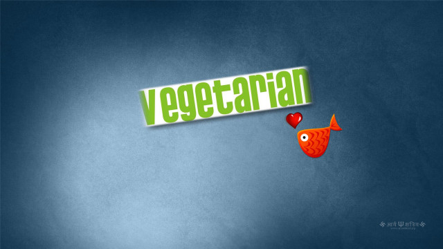 Fish heart nose vegetarian sticker free wallpaper for desktop - medium preview image