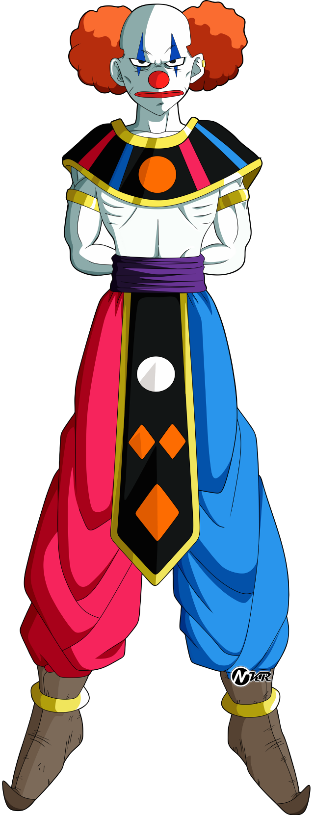 Cartoon clownhat redhair blueoutfit evil free wallpaper for mobile - medium preview image