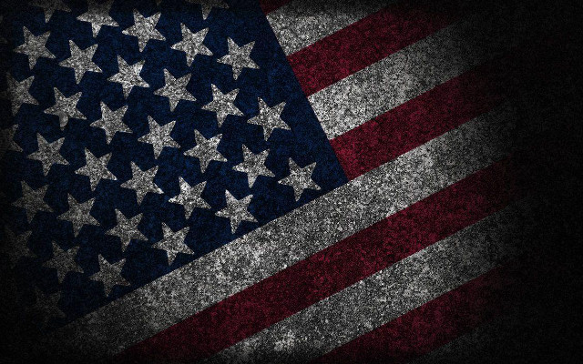 Flag stars stripes black background free wallpaper for desktop - medium preview image