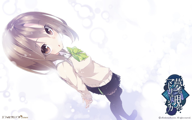 Girl green bowtie school uniform #2 free wallpaper for desktop - medium preview image